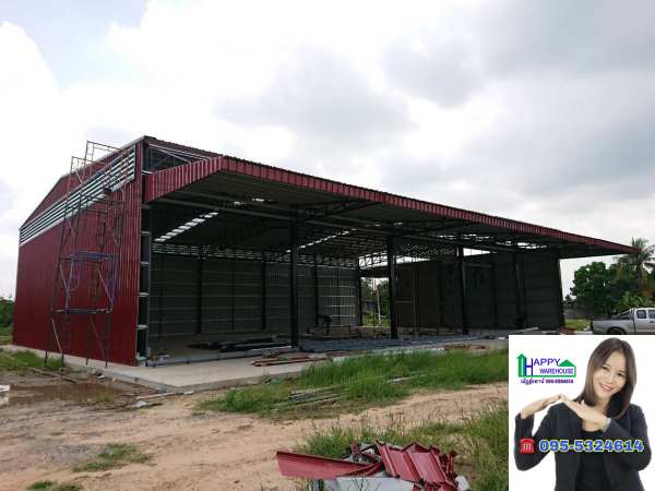 รับสร้างโกดัง สิงห์บุรี ขนาด20x30x6.00 เมตร