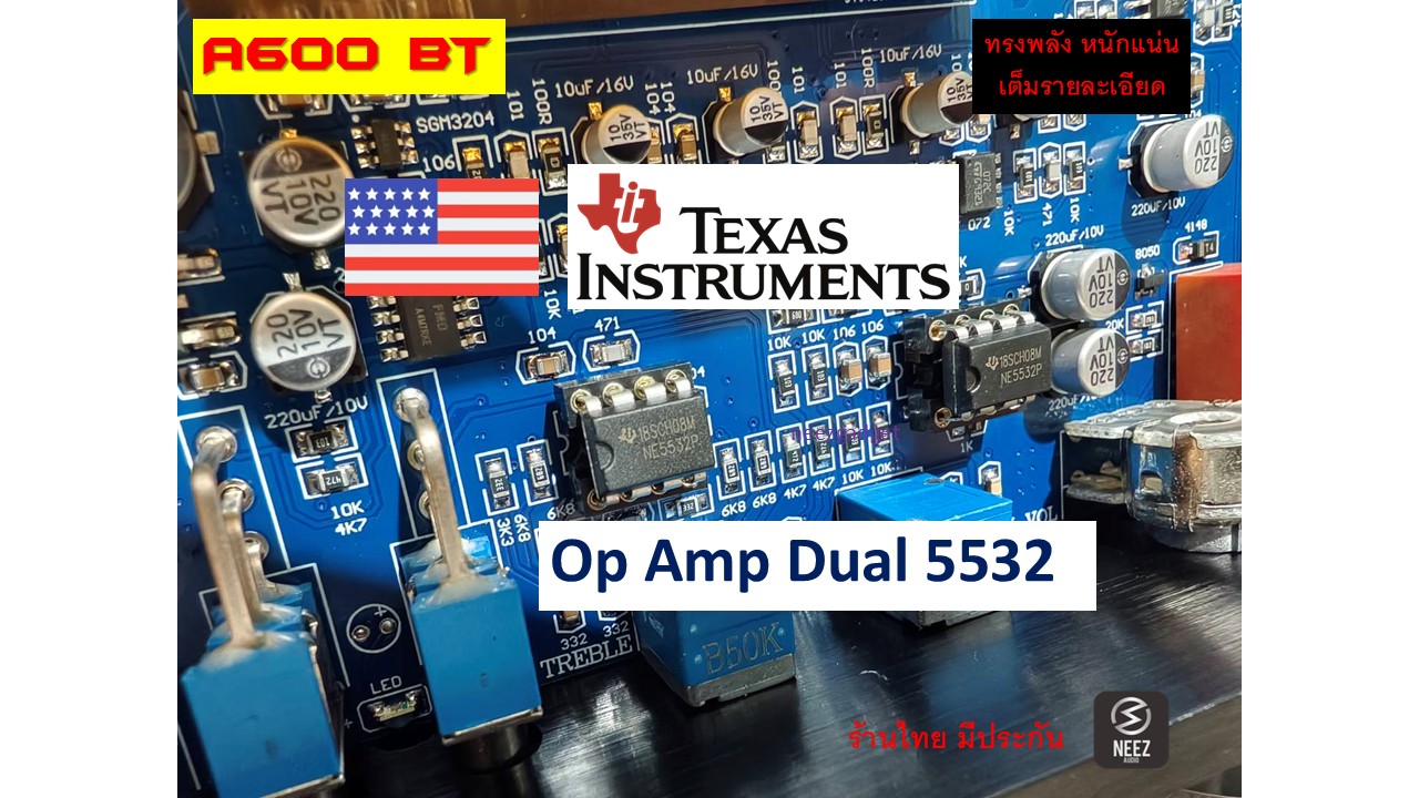 ใหม่ ! แอมป์ A600 (600W.) DAC Bluetooth Aptx-HD พลังหนักแน่น เสียงชัด ใส พร้อมหม้อแปลง ร้านไทย พร้อมส่ง