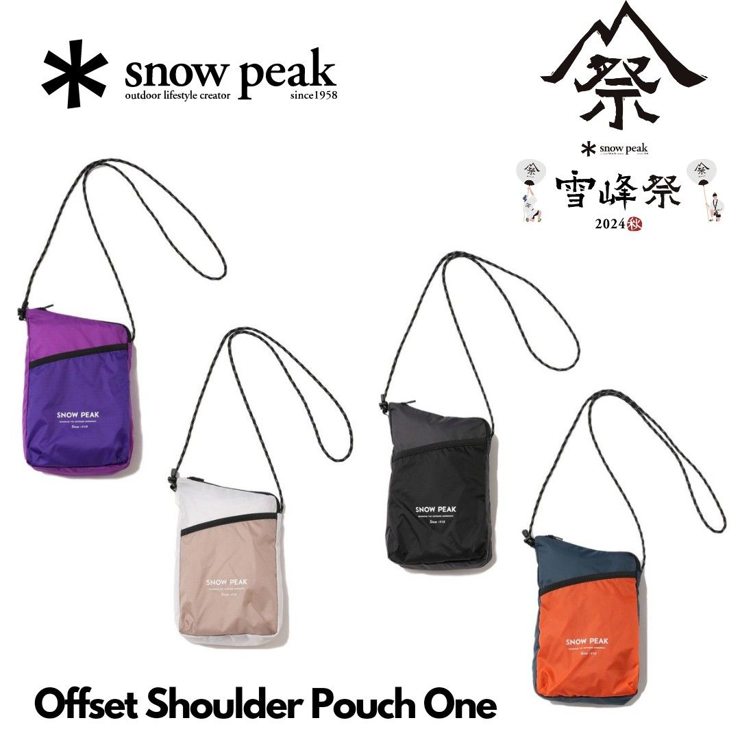 กระเป๋าสะพายข้าง Snow Peak Offset Shoulder Pouch ของใหม่ ของแท้ พร้อมส่ง