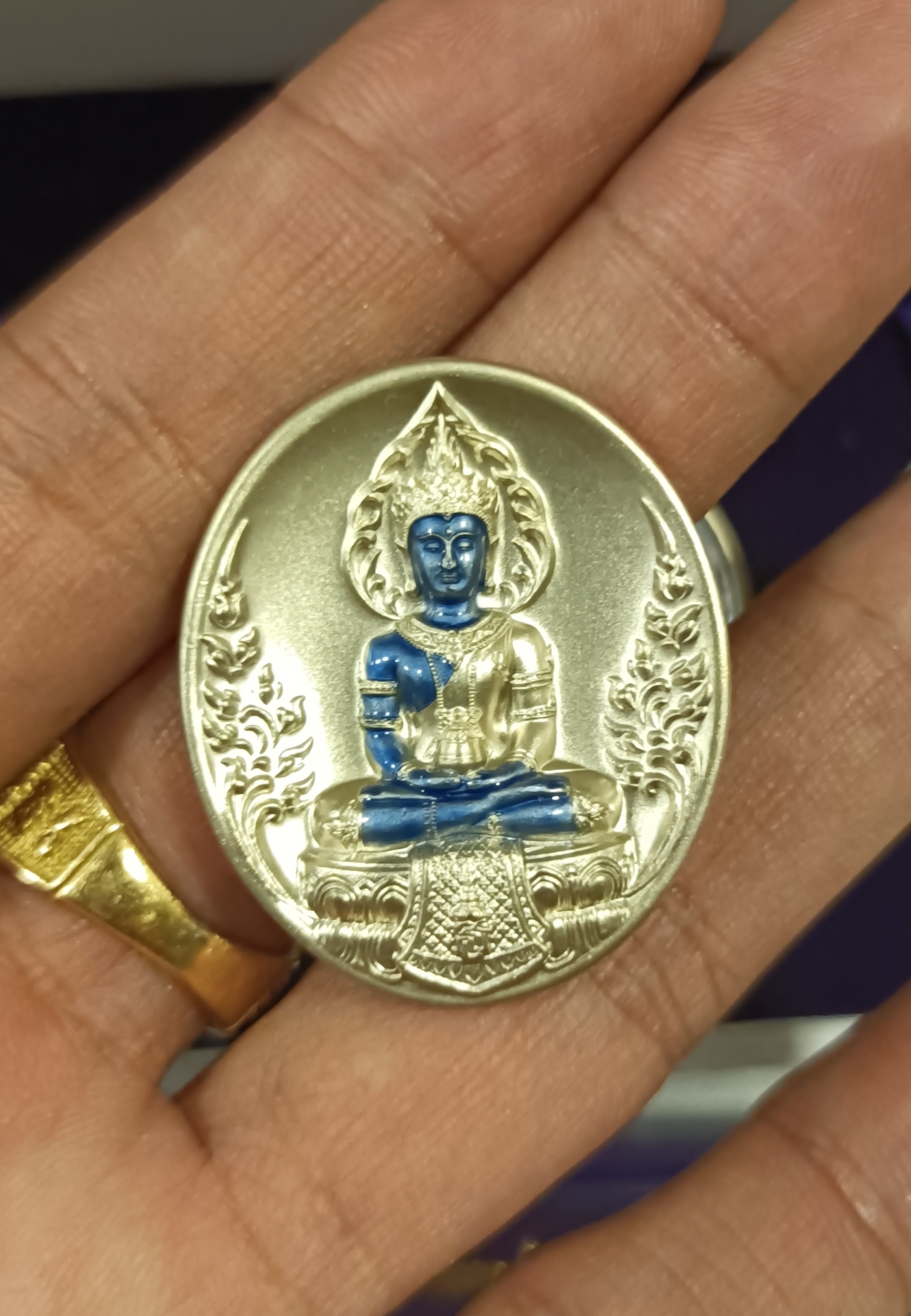 พระไภษัชยคุรุไวฑูรยประภาตถาคตพุทธเจ้า เนือเงิน ปี ๖๕ สมเด็จพระสังฆราชสกลมหาสังฆปริณายก