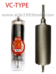 UNIKA โฮลซอเจาะคอนกรีต เจาะผนัง VC type Percussion Core Drill หัว SDS ญี่ปุ่น