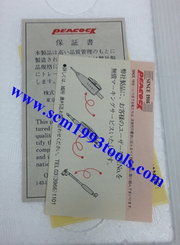 PEACOCK พีค้อก เกจตั้งศูนย์ ไดอัลเกจ รุ่น 107 DIAL GAUGE