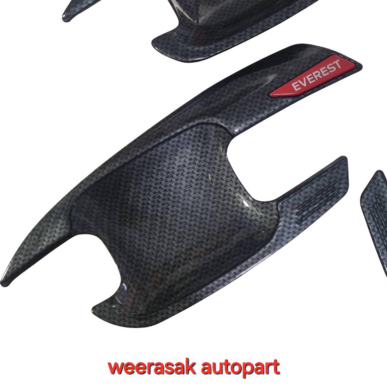 เบ้าประตู Ford Everest Next Gen ฟอร์ด เอเวอเรสต์ ปี 2022-ปัจจุบัน (เคฟลาร์ โลโก้สีแดง)