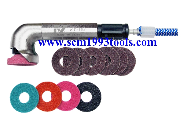 RY-182 เครื่องเจียรลมสายอ่อน รอบเร็ว รุ่นแม่พิมพ์หัวงอ 90° Air Die Grinder