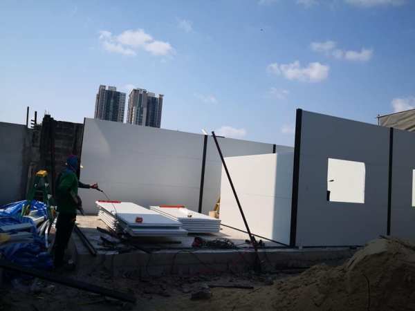 บ้านพักพนักงาน บ้านสำเร็จรูป ขนาด5.00x13.00 เมตร