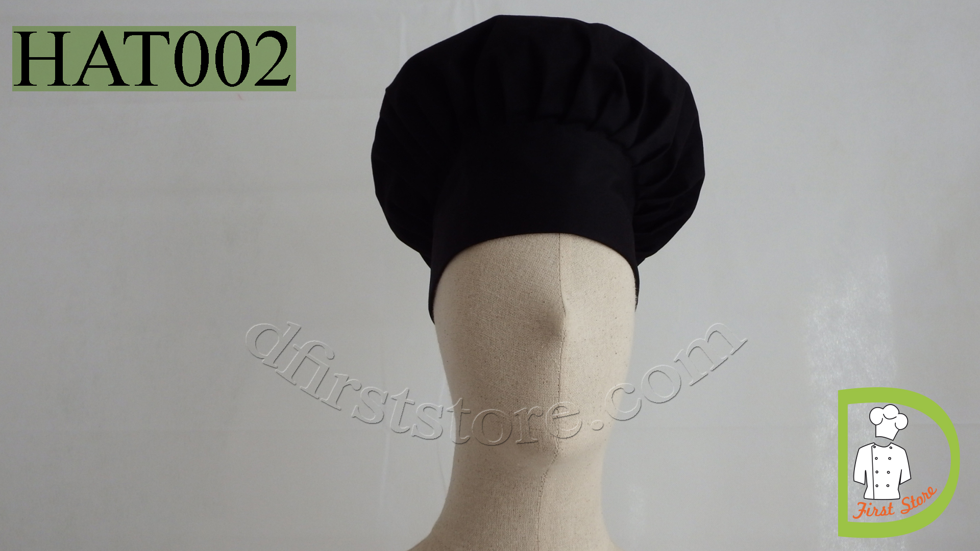 HAT002 Chef Hat หมวกกุ๊ก หมวกพ่อครัวใหญ่
