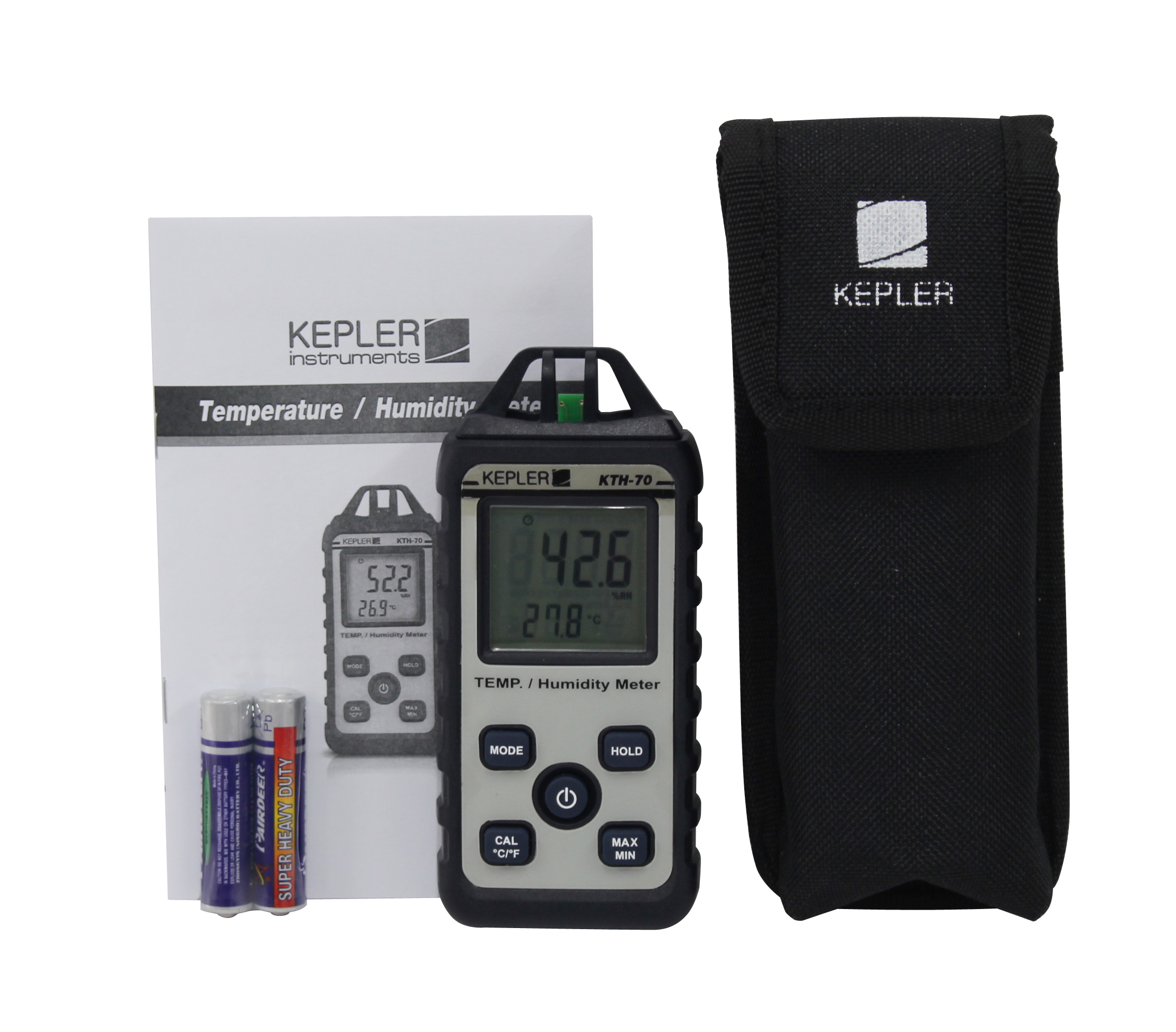 เครื่องวัดอุณหภูมิและความชื้นแบบมือถือ KEPLER รุ่น KTH-70 :Portable Temperature & Humidity Meter