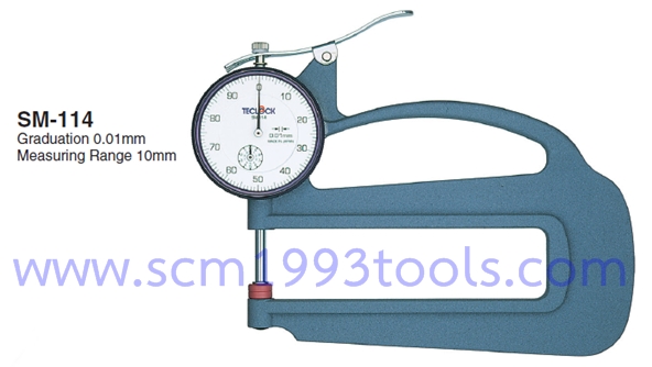 TECLOCK เทคลอค รุ่น SM-114 เกจวัดหนาบาง Dial Thickness Gauge