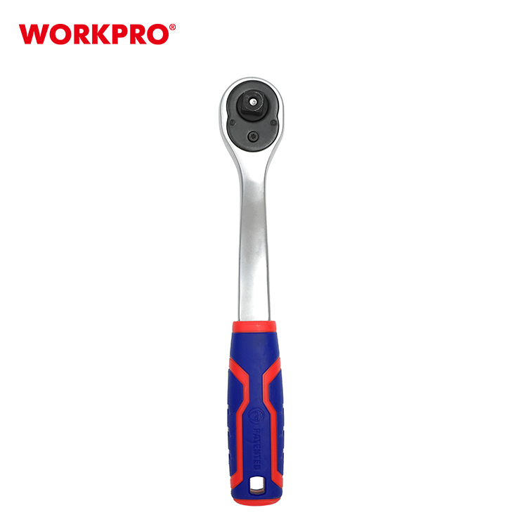 WORKPRO ด้ามฟรี ด้ามก๊อกแก๊ก หุ้มยาง (QUICK- RELEASE) ขนาด 3/8" 72 ฟัน (WP271011)