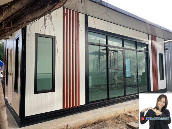 ออฟฟิศสำเร็จรูป บ้านสำเร็จรูป สมุทรปราการ ขนาด4.00x8.00 เมตร