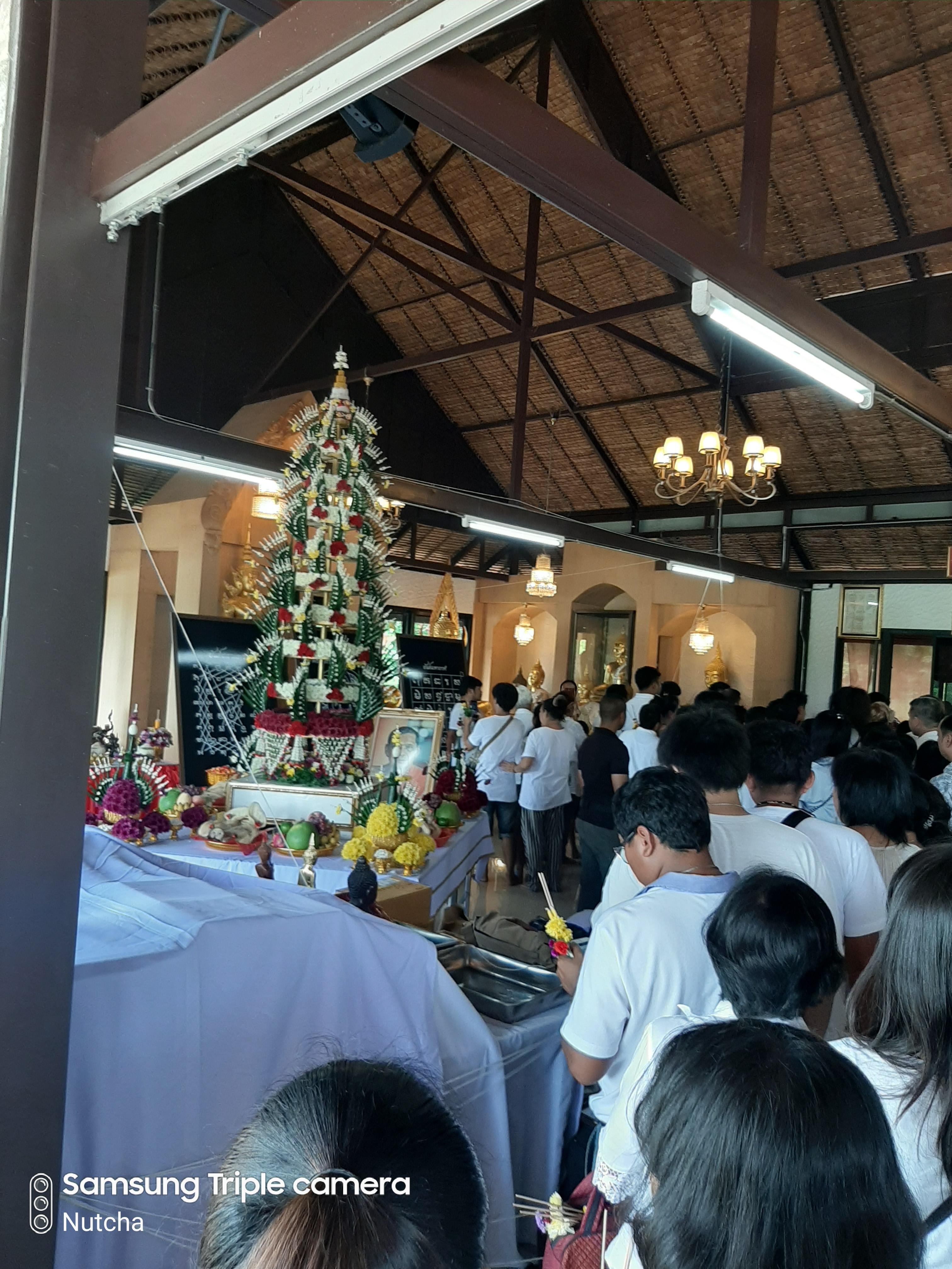 ผ้ายันต์ 2 หน้า (ไตรรัตนจักรชัยสิทธิ์ หลังเกราะเพชร) ที่ระลึกงานพิธีเป่ายันต์ 4 ยันต์ ลพ.เอก