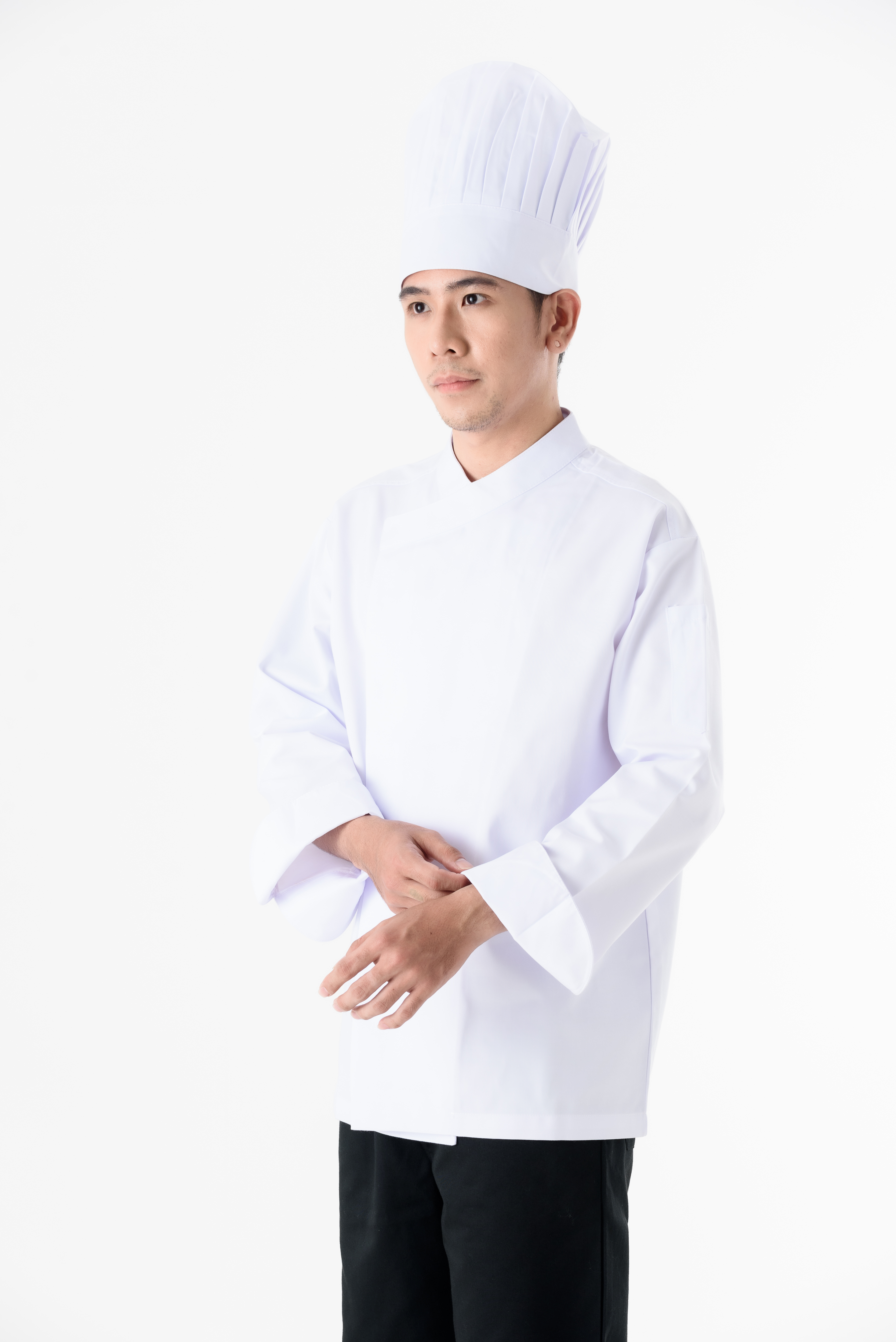 DFS013 Chef Uniform ชุดเชฟสากล (white, สีขาว)
