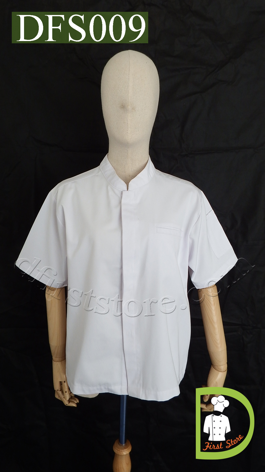 DFS009 Chef Uniform ชุดเชฟสากล (white, สีขาว)