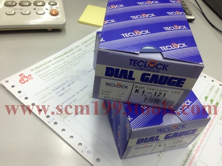TECLOCK เทคลอค รุ่น KI-121 เกจตั้งศูนย์ ไดอัลเกจ ระบบนิ้ว DIAL GAUGE
