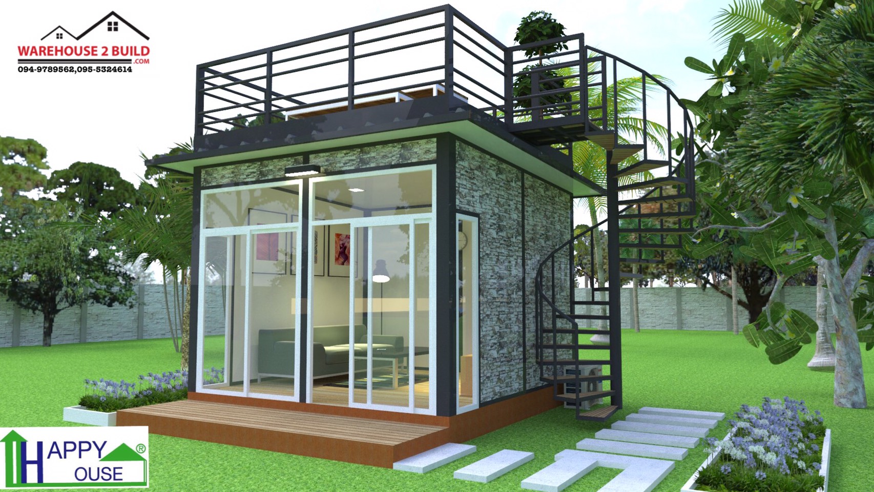 บ้านน็อคดาวน์ บ้านสำเร็จรูป สร้างออฟฟิศ ms-14