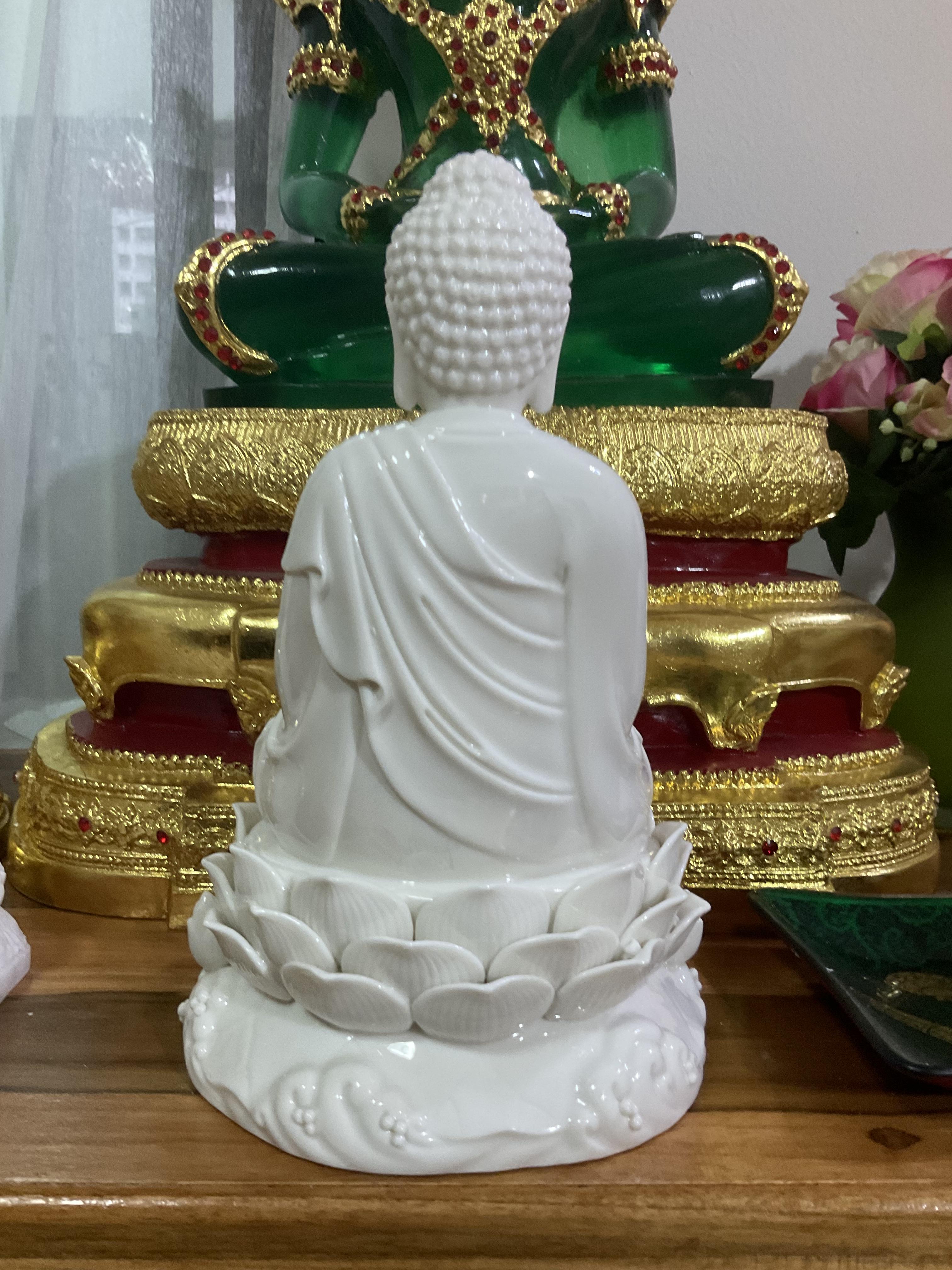 พระยูไล (สัมโภคกาย) พอร์ซเลน สูง 10“ หลวงพ่อบ๊ะ วัดโพธิลังการ์