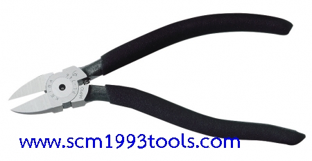 KEIBA คีมตัดพลาสติก 6 นิ้ว ด้ามบาง รุ่น PL-746 Plastic Cutting Pliers (Right-handed/Blade Shape: Flat)