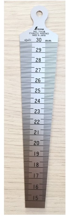 SHINWA ชินวา เตเปอร์เกจ 30 มม. รุ่น 700B ญี่ปุ่น no. 62605 Taper Gauge Stainless Steel
