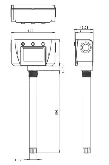 Aeropak ทรานสมิตเตอร์วัดอุณหภูมิและความชื้น Temperature & Humidity Transmitter รุ่น ATH-02FA