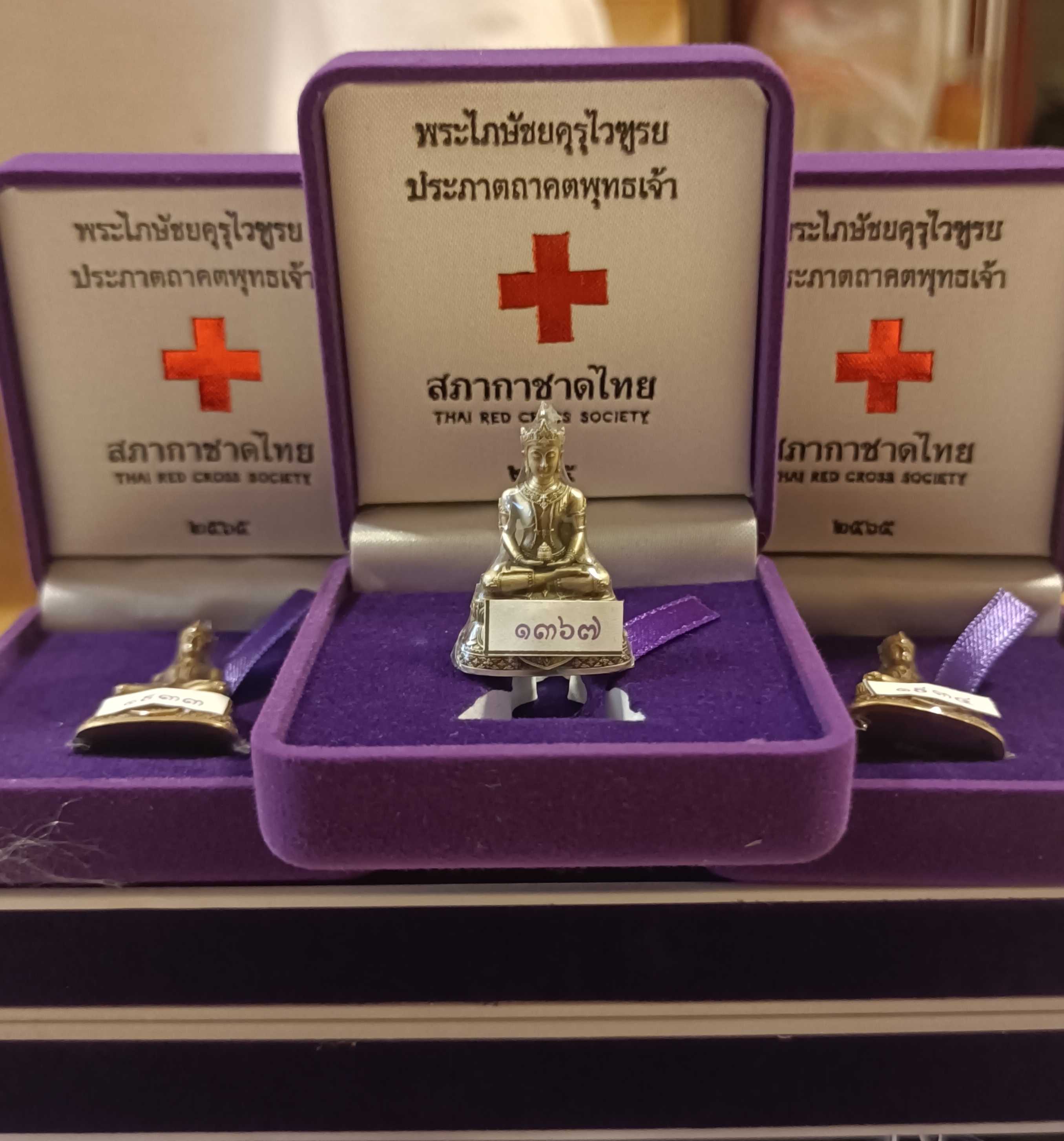 พระไภษัชยคุรุไวฑูรยประภาตถาคตพุทธเจ้า เนือเงิน ปี ๖๕ สมเด็จพระสังฆราชสกลมหาสังฆปริณายก