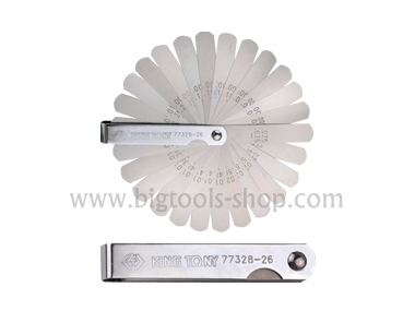 คิง โทนี่ : ฟิลเลอร์เกจ 26 ใบ King Tony : Feeler Gauge 26 blades (77328-26)