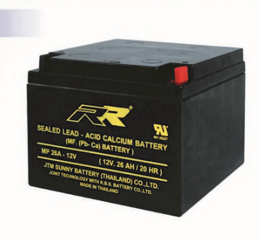 แบตเตอรี่ แห้ง 12V 26Ah RR SLA BATTERY MP 26A-12V