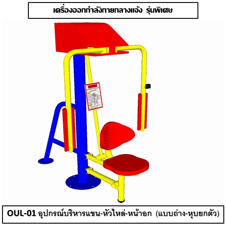 รหัส OUL สีน้ำเงิน-เหลือง-แดง+ป้ายคู่มือ