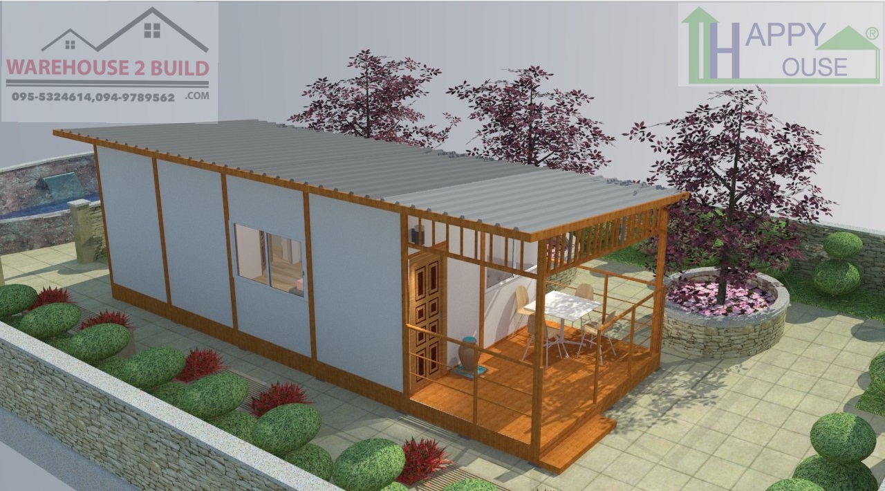 บ้านสำเร็จรูป บ้านน็อคดาวน์ สร้างออฟฟิศ happyhouse ND-08