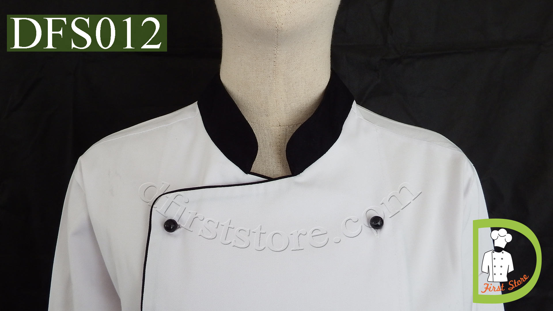 DFS012 Chef Uniform ชุดเชฟสากล (white, สีขาว)