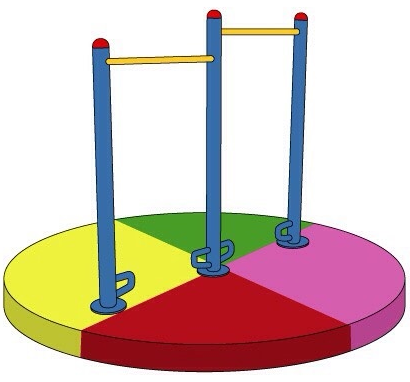 🟠 OUL-30 👀 อุปกรณ์บาร์โหนคู่ เครื่องออกกำลังกายกลางแจ้งผู้ใหญ่ 👀 ขนาด 30x200x220cm.🟠🔷Fofansendai🔷ทำสีสวย 🌈สั่งทำ 7-15 วัน🚚