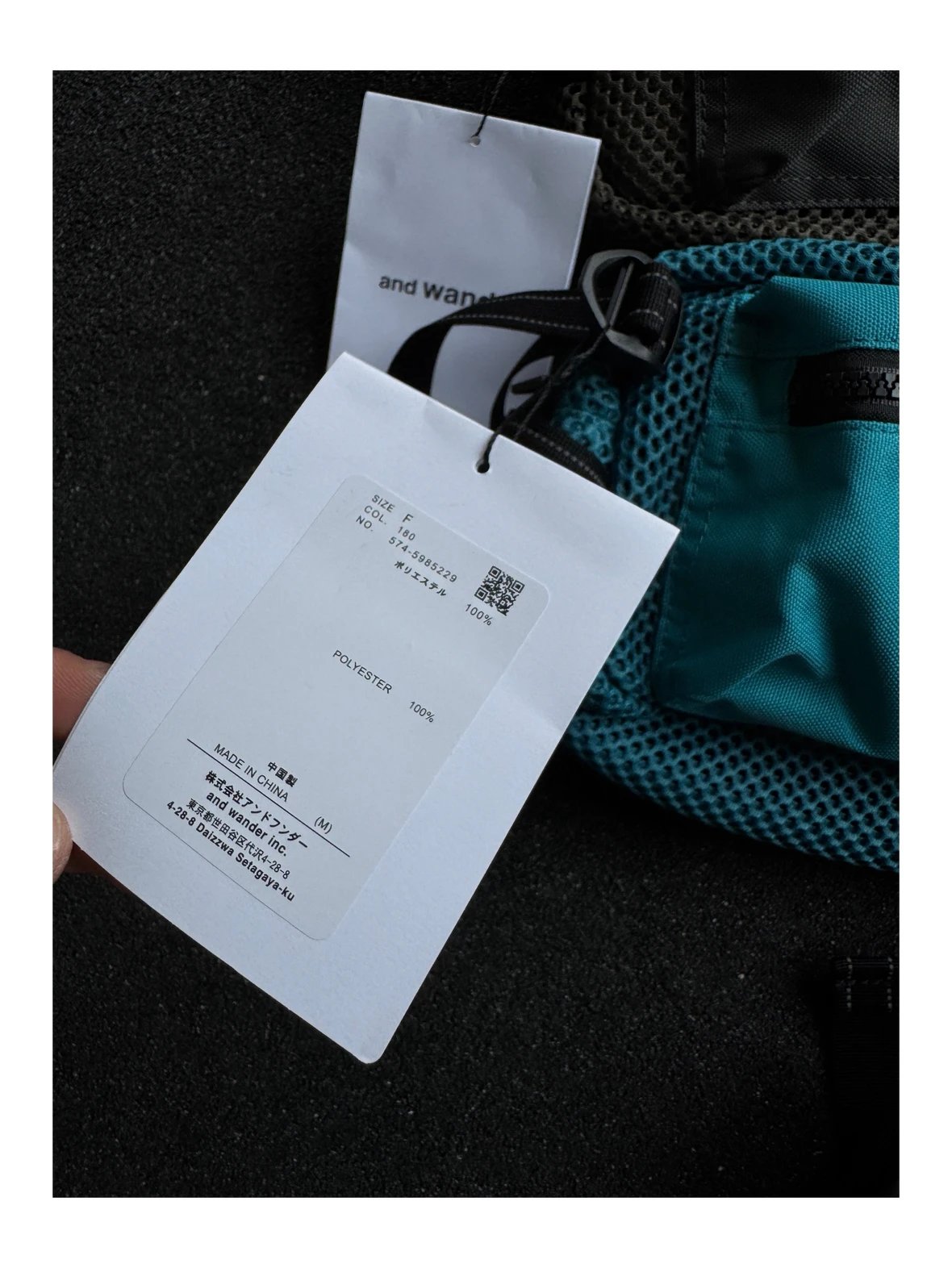 กระเป๋าคาดเอว And Wander 3D Mesh Waist Bag ของใหม่ ของแท้ พร้อมส่งจากไทย