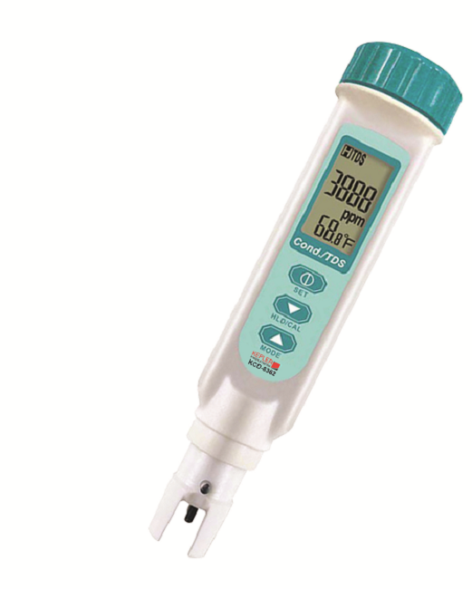 เครื่องวัดค่าความนำไฟฟ้าของของเหลวแบบปากกา (Pen Type EC / TDS Meter) แบรนด์ : KEPLER รุ่น : KCD-8362