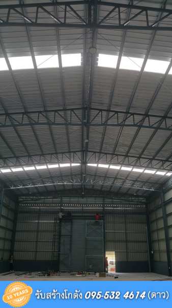 รับสร้างโกดัง เพชรบุรี ขนาด15x30x8.00 เมตร