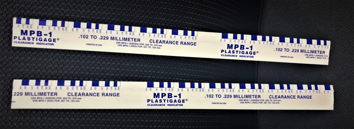 CLEVITE รุ่น PB-1 พลาสติกเกจ สีน้ำเงิน วัดเคลียเรนซ์ PLASTIGAGE (กล่องละ 12 เส้น) clearance indicator