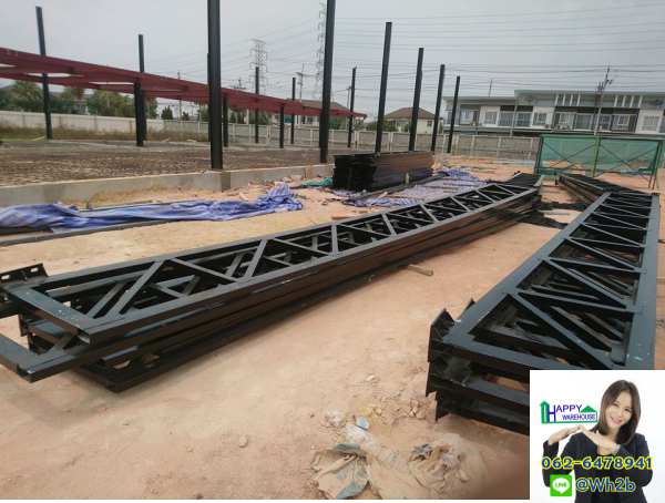 รับสร้างโกดังสำเร็จรูป ขนาด 15 x 66x 6.80m