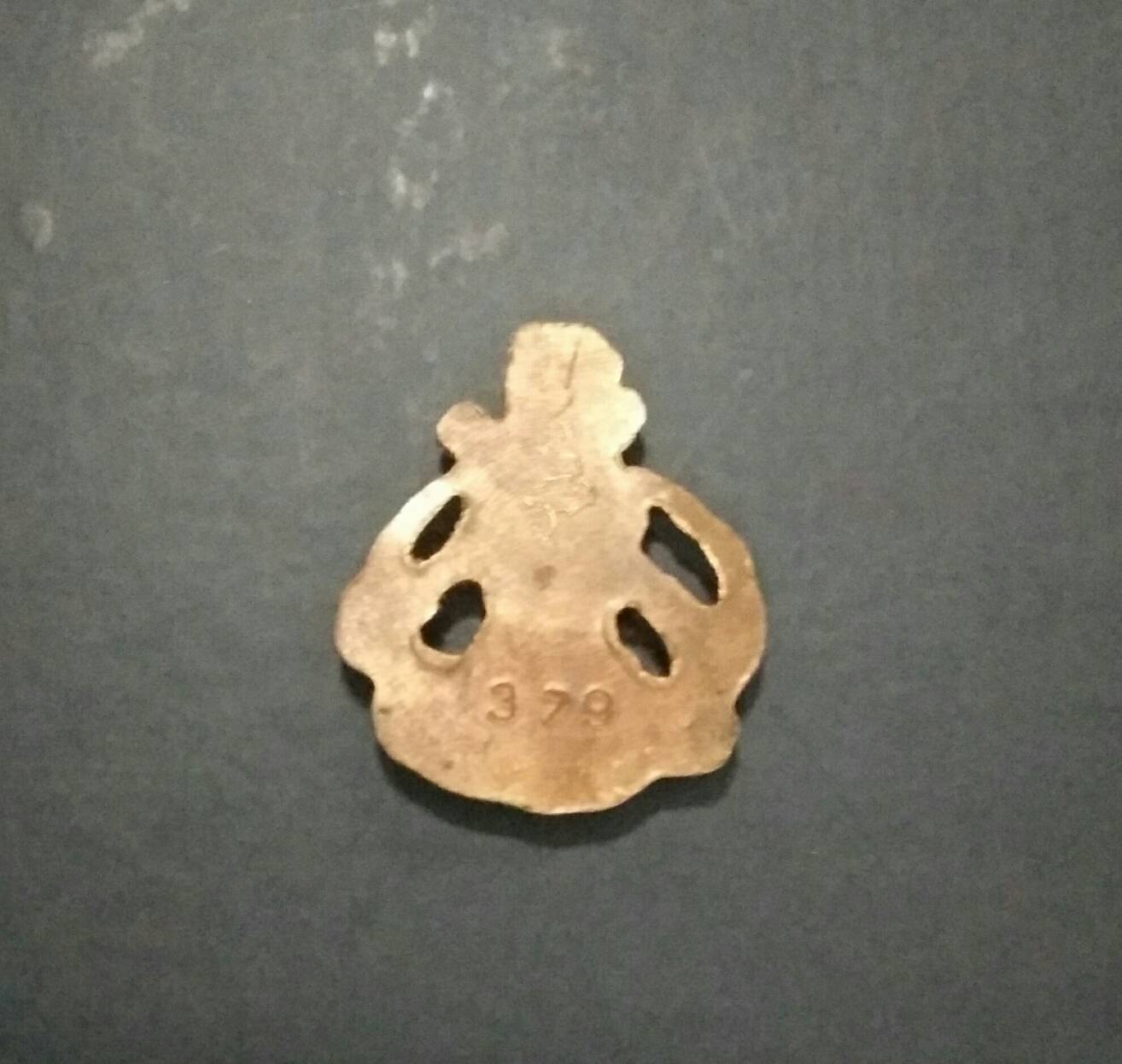 หุ่นพยนต์เนื้อทองแดงปั้ม รุ่นแรก(ไตรมาส59) No.379 มีจาร อ.ปี่ สมานแจ้งเจริญ