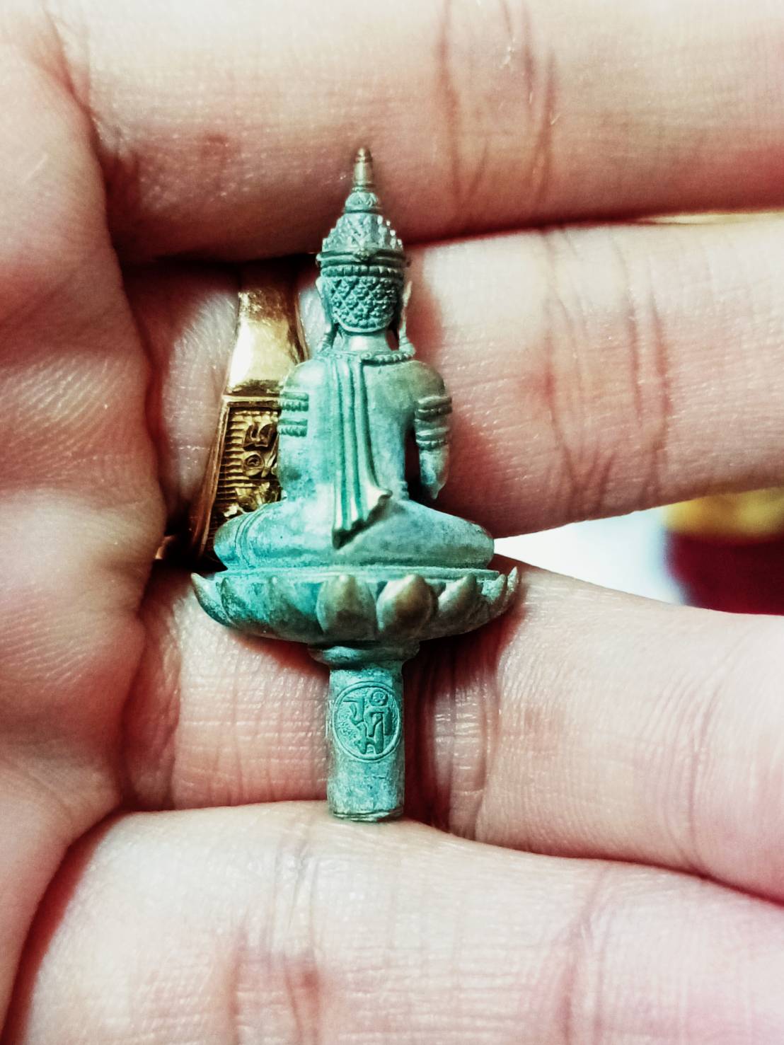 พระยอดธงจักรพรรดิ จดม. เนื้อสำริด หลวงพ่อเล็ก พุทธาภิเษก (ที่ระลึก ปี 68)