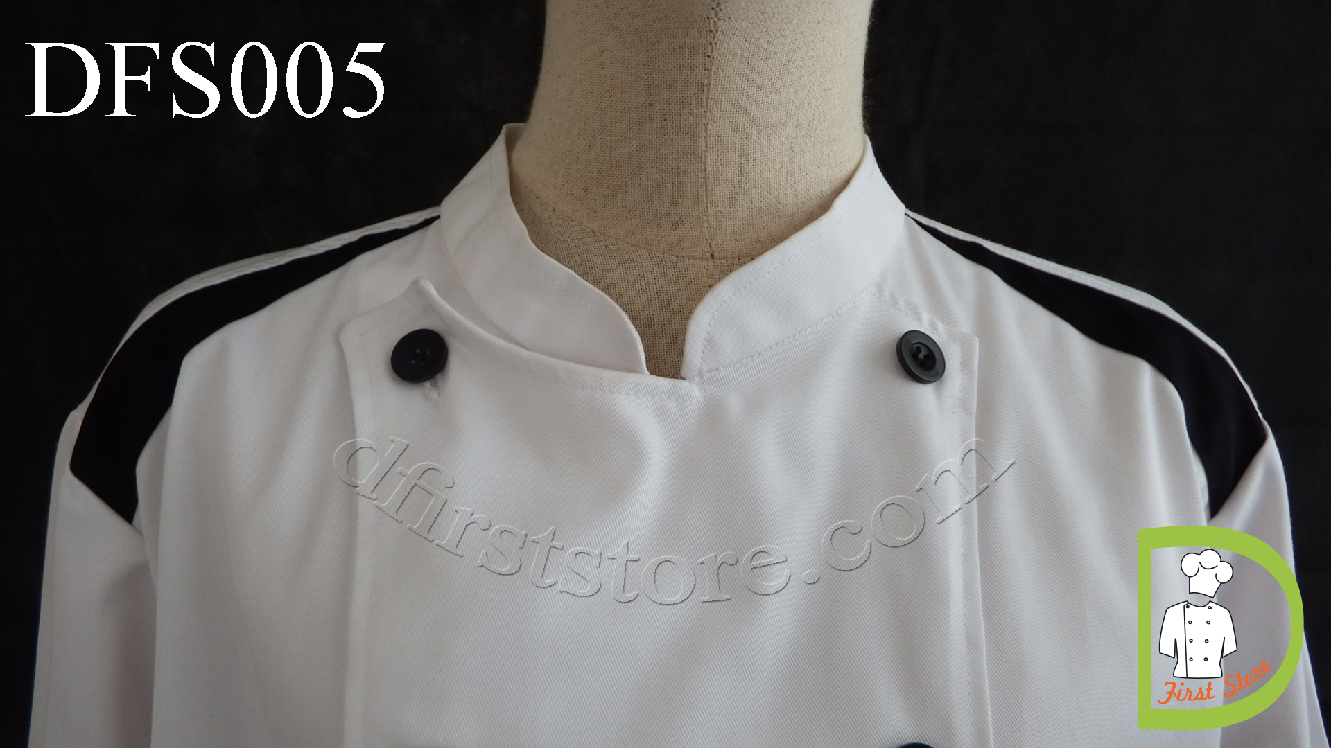 DFS005 Chef Uniform ชุดเชฟสากล (white, สีขาว)