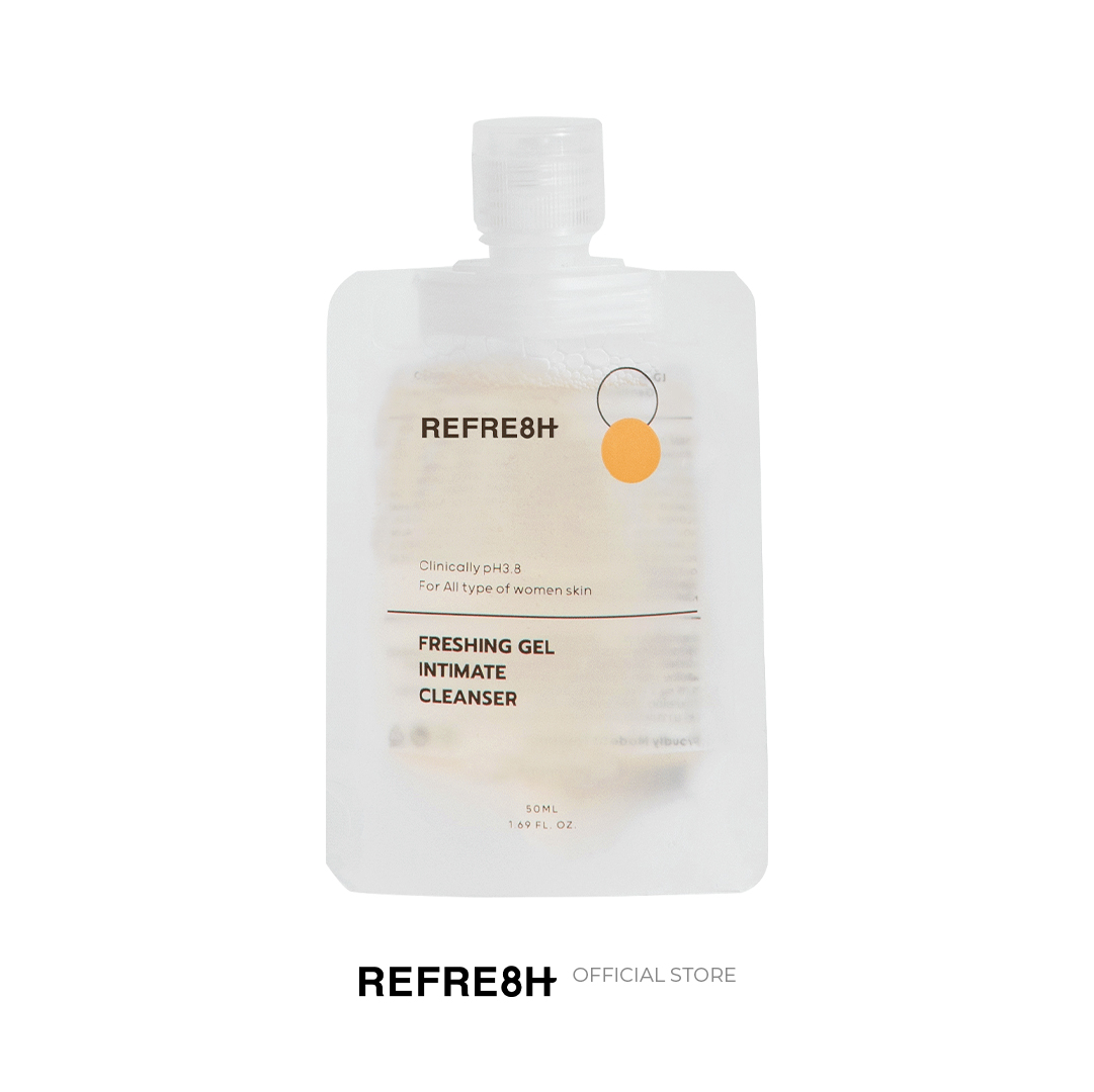 Refre8h รีเฟรช เจลทำความสะอาดจุดซ่อนเร้นกลิ่นไวท์โรส ลดตกขาว ลดกลิ่น ลดการระคายเคือง