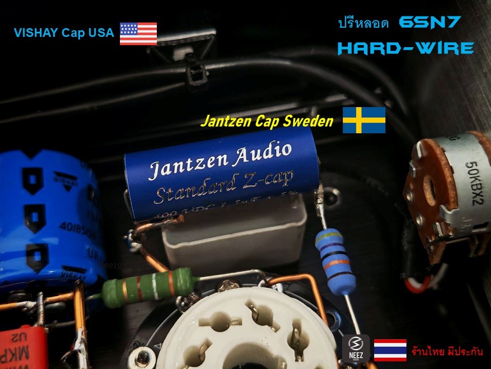 ปรีหลอด Tube preamplifier 6SN7 Hard-Wire สเปค Hi-End ร้านไทย มีประกัน พร้อมส่ง