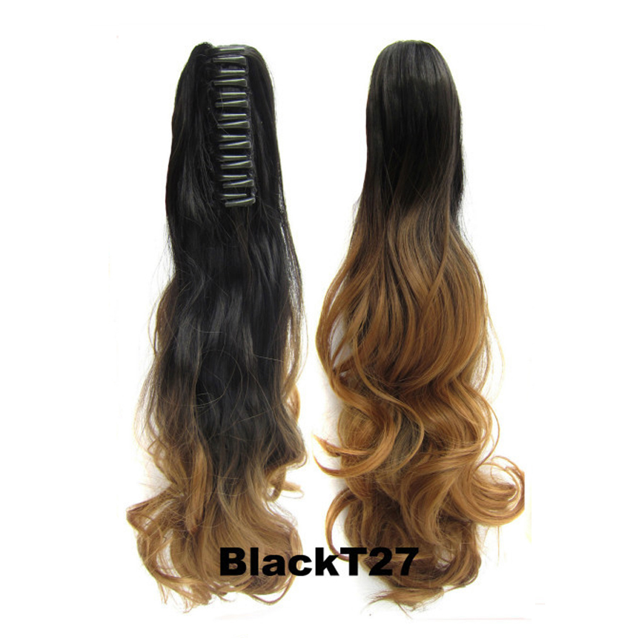 หางม้าหนีบ Ombre แบบลอน (50cm 150g.) สี 1B/T27#