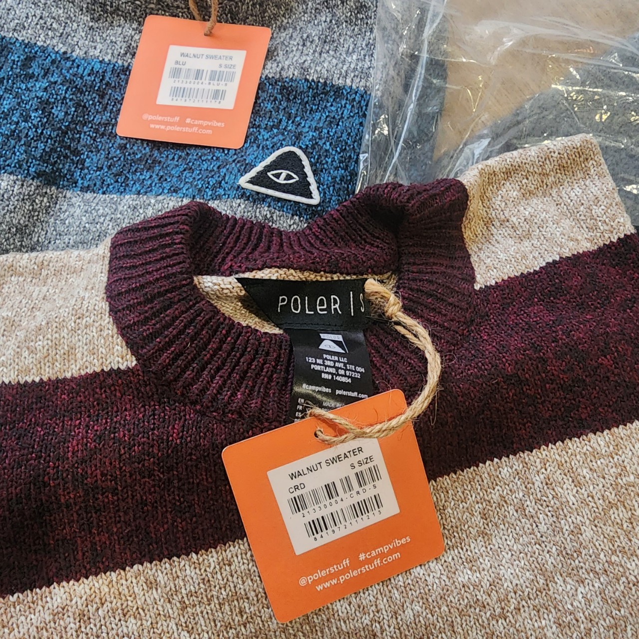 เสื้อกันหนาวไหมพรม Poler Walnut Sweater ของใหม่ ของแท้ พร้อมส่ง เสื้อกันหนาวขนนุ่ม