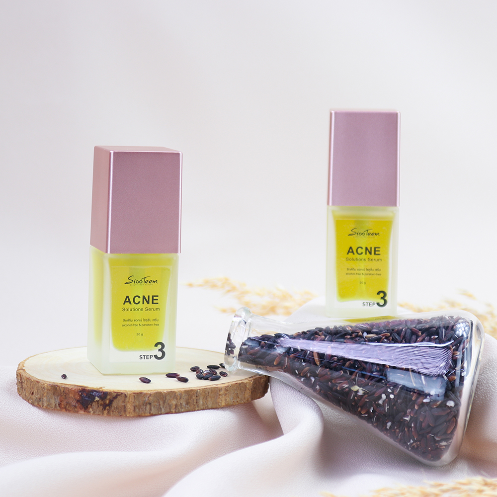 SIXTEEM ACNE Solutions Serum เซรั่มสิว ลดสิวอักเสบ รักษาสิว สูตรป้องกันสิว