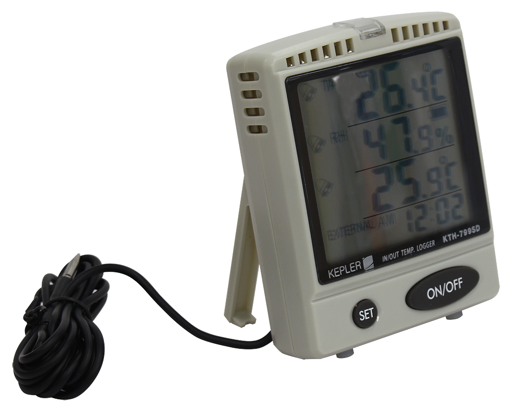 เครื่องวัดบันทึกอุณหภูมิและความชื้น KEPLER รุ่น KTH-799SD :Thempeature & Humidity Data Logger