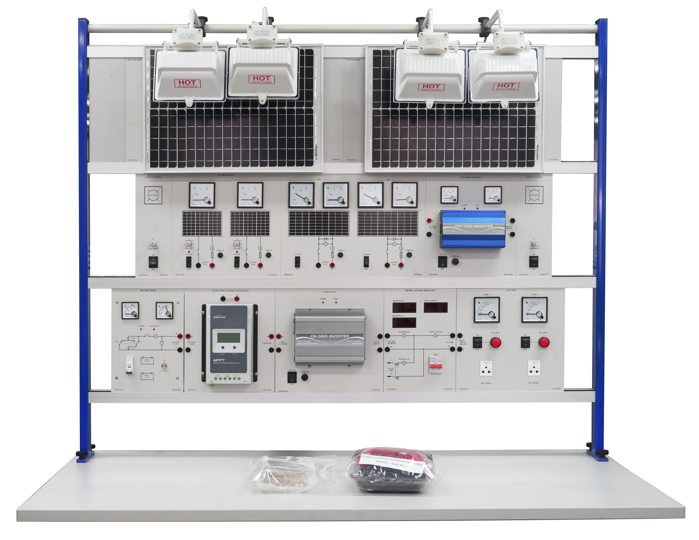 ชุดฝึกพลังงานทดแทนแบบพลังงานแสงอาทิตย์ KONSTANZ รุ่น 0145-901