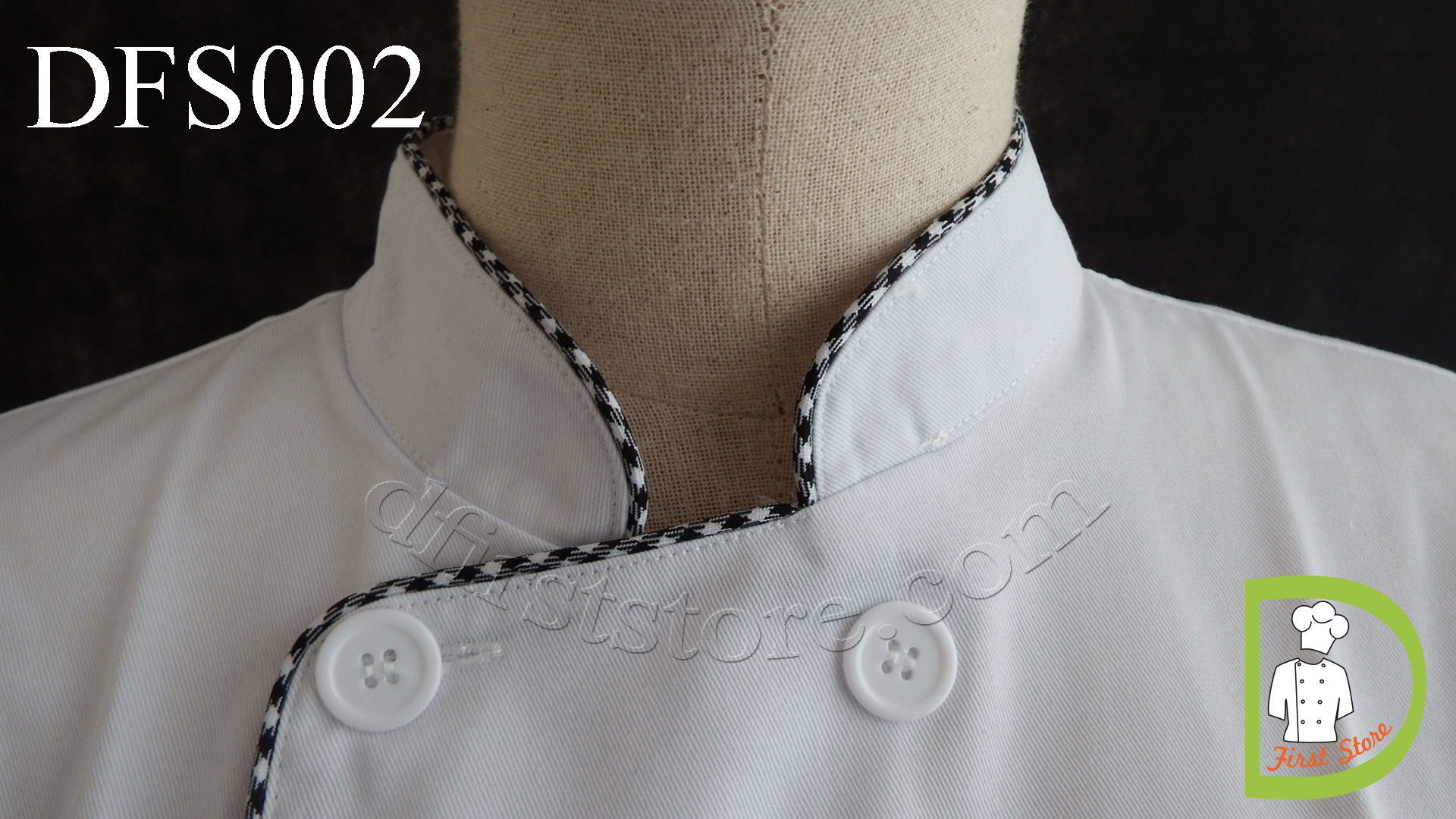 DFS002 Chef Uniform ชุดเชฟสากล (white, สีขาว)