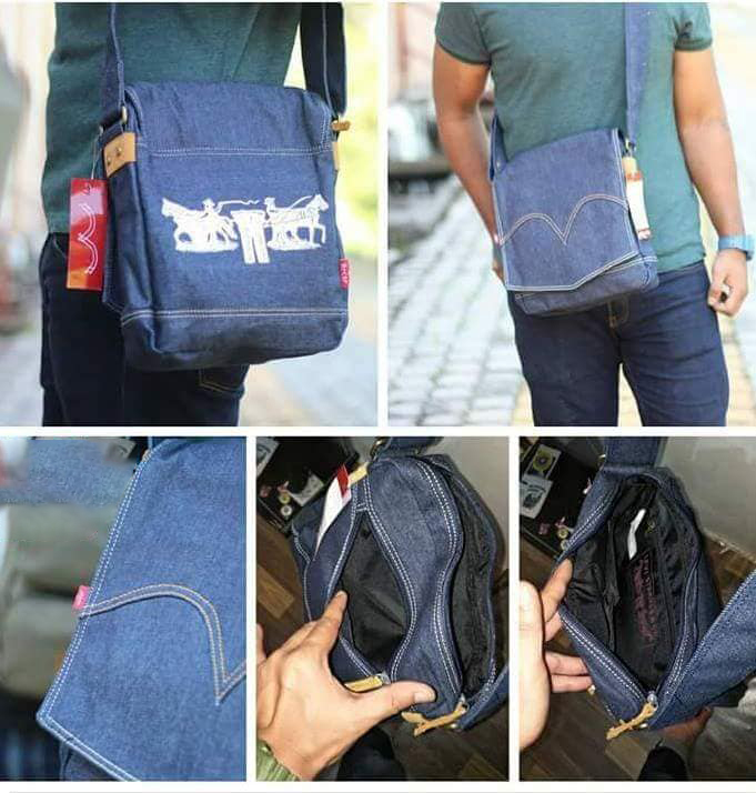 กระเป๋าสะพายข้าง Levi's Denim Crossbody Bag ของใหม่ ของแท้ พร้อมส่งจากไทย