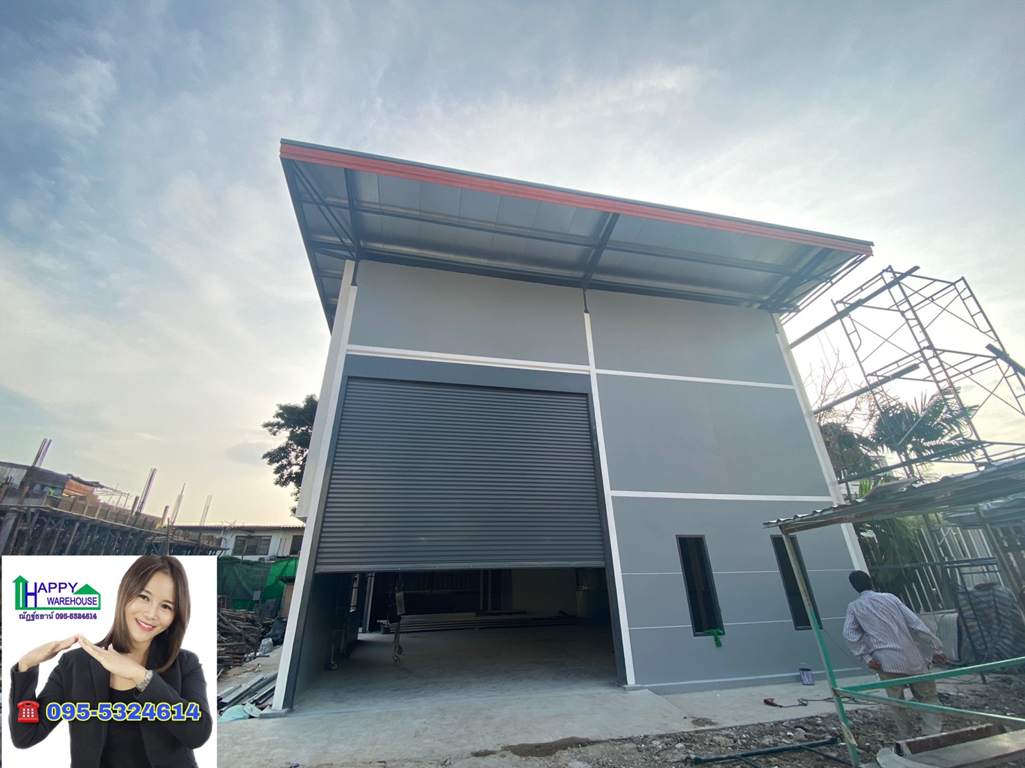 รับสร้างโกดัง นวมินทร์70 ขนาด10x16.00x6.00 เมตร