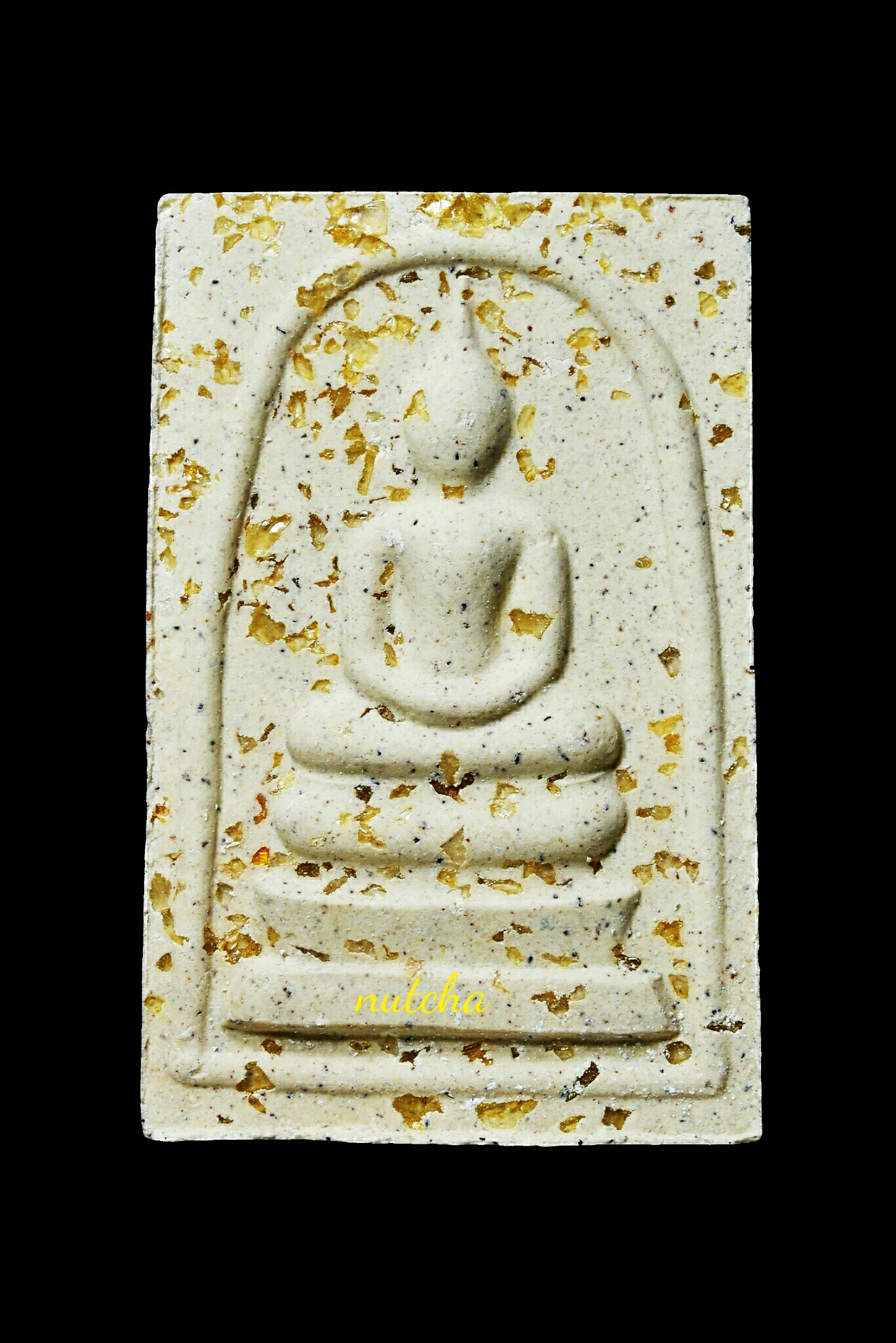 พระสมเด็จพิมพ์ใหญ่เฉลิมพระเกียรติ (เนื้อโรยพลอย หลังนวโลหะ) วัดธัมมธโร กรุงแคนเบอร์รา ปี ๔๙