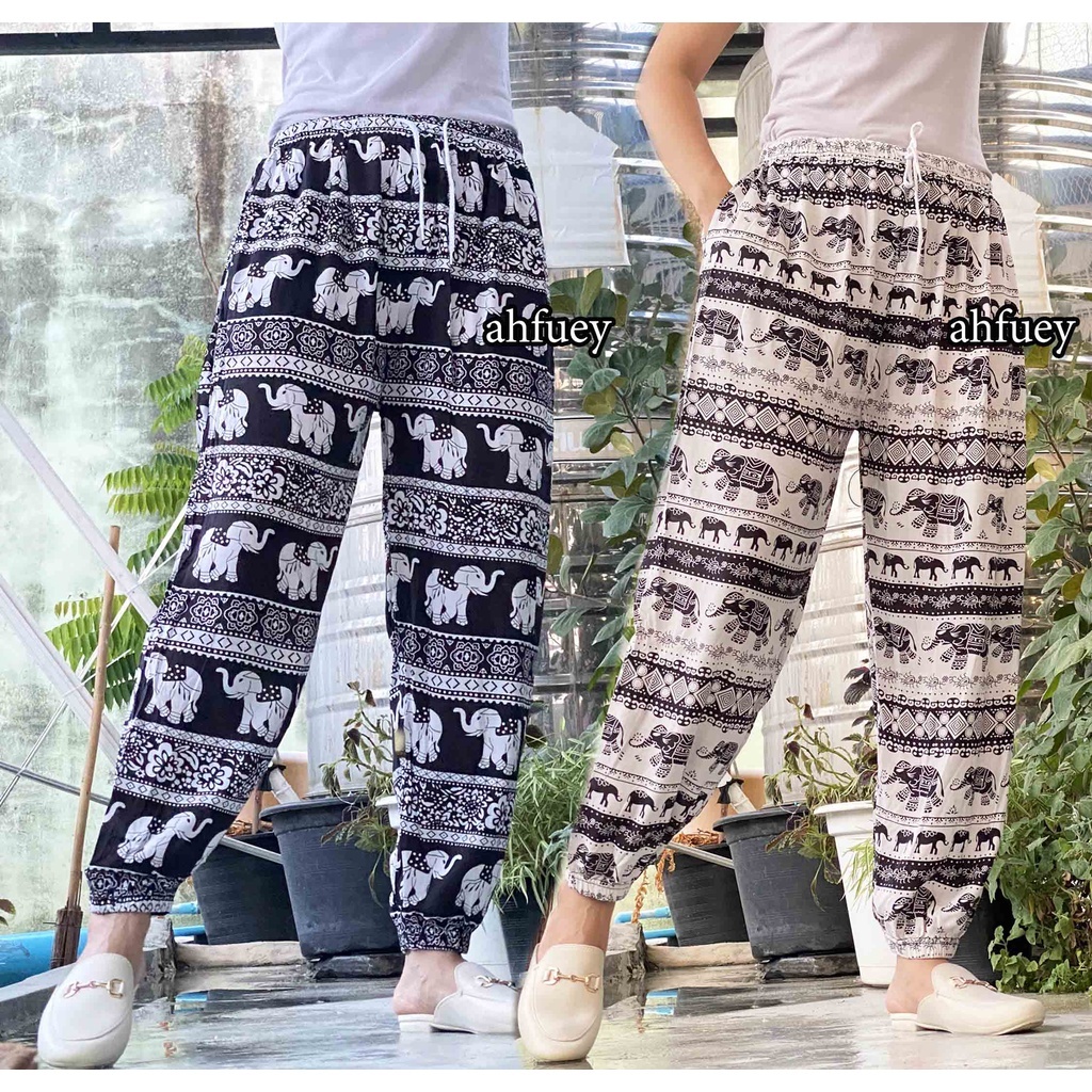 กางเกงช้างขาจั๊มผ้าสปัน เมดอินไทยเเลนด์ไม่ใช่ไชน่าผ้าดีผ้าเบาใส่สบายใส่แล้วขาไม่เต่อ